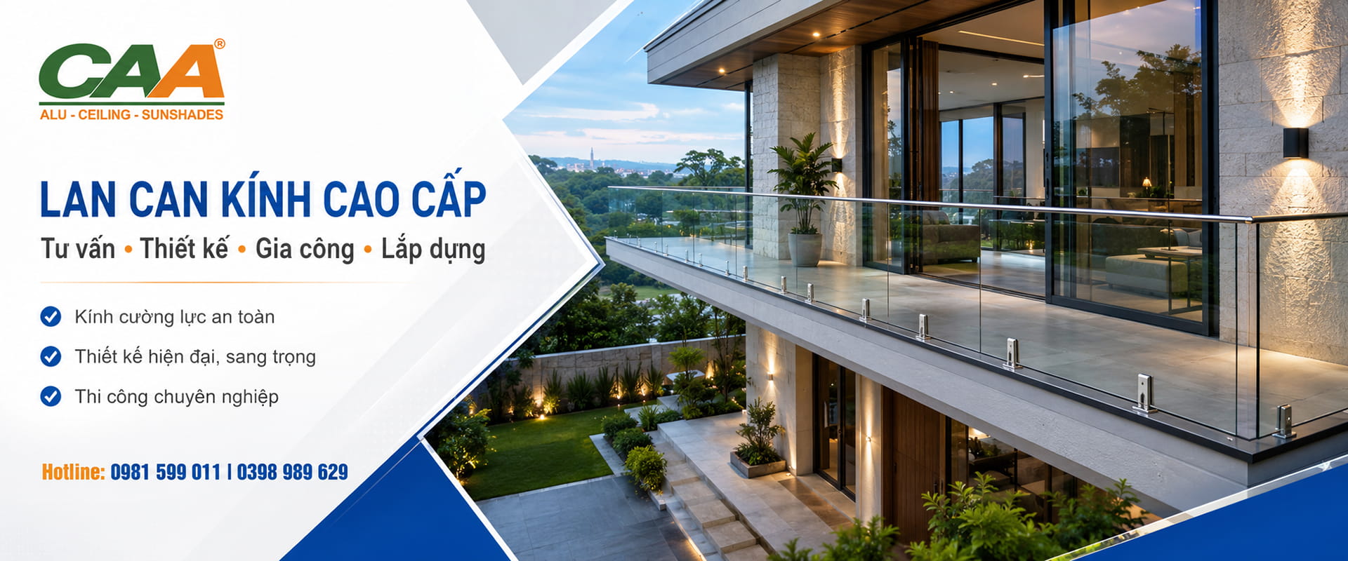 Lan Can Kính Cao Cấp