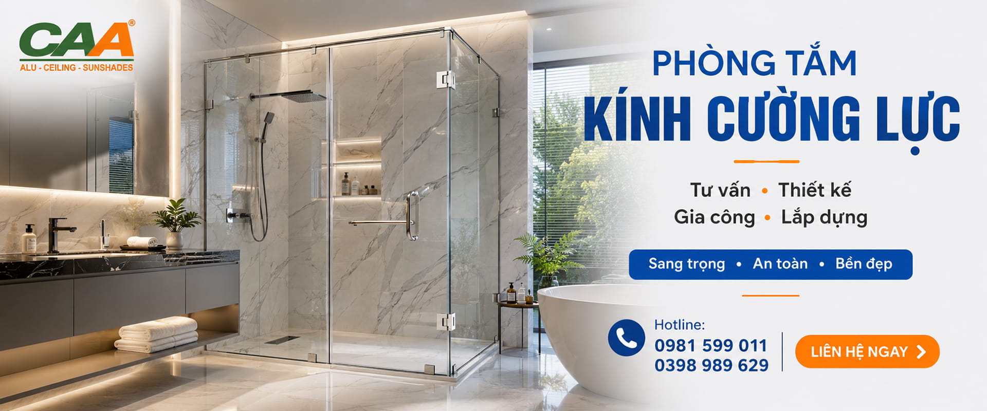 Phòng Tắm Kính Cường Lực