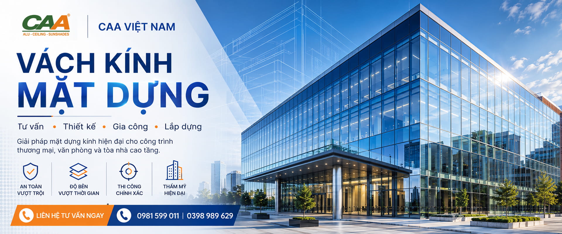 Vách Kính Mặt Dựng